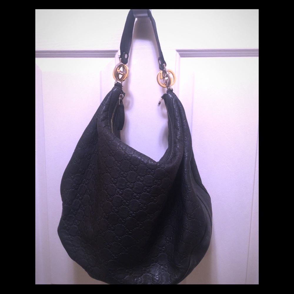 Gucci Guccissima GG Twin Large Hobo